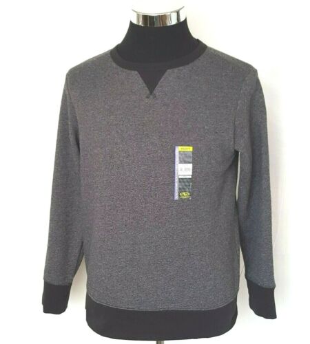 NEW Authentic Brand 14/16 Husky Crew Neck Fleece Outerwear Dark Gray Sweatshirt 