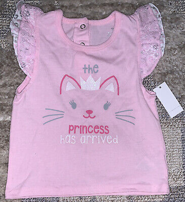 Girls Toddlers Babies Top Pink Size 24M Nwt Cat Princess