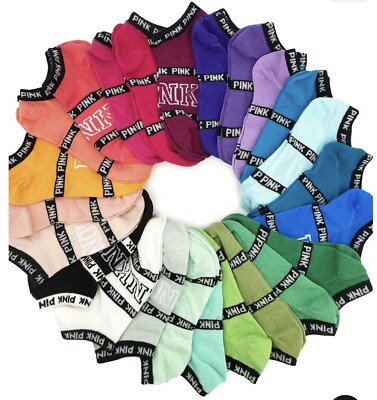 Victoria's Secret Socks 5-Pairs-RandomColors No Show-Cute Socks Warm Feet  