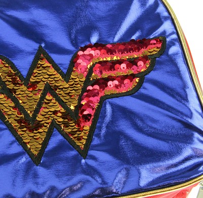 DC Comics Wonder Woman Lunch Box Reversible Magic Sequins Superhero Lunch Bag