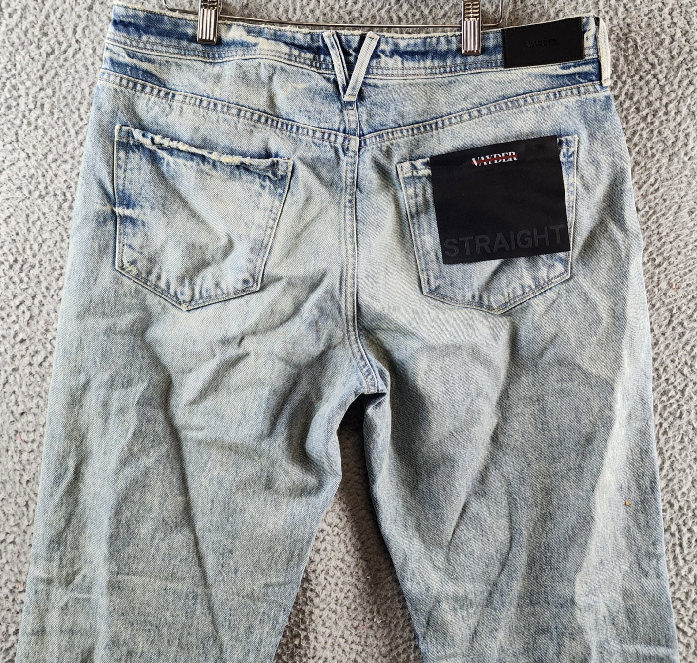 VAYDER Straight Jeans Mens 34 Vito Belt Loops Five-Pocket Zip Fly Button Closure - Picture 16 of 18