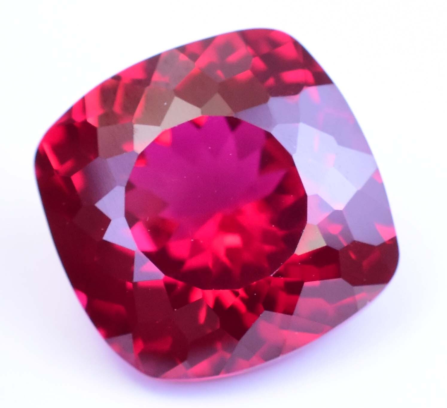 12.60Ct Natural Myanmar Red Spinel Certified Cushion Cut Flawless Loose Gemstone