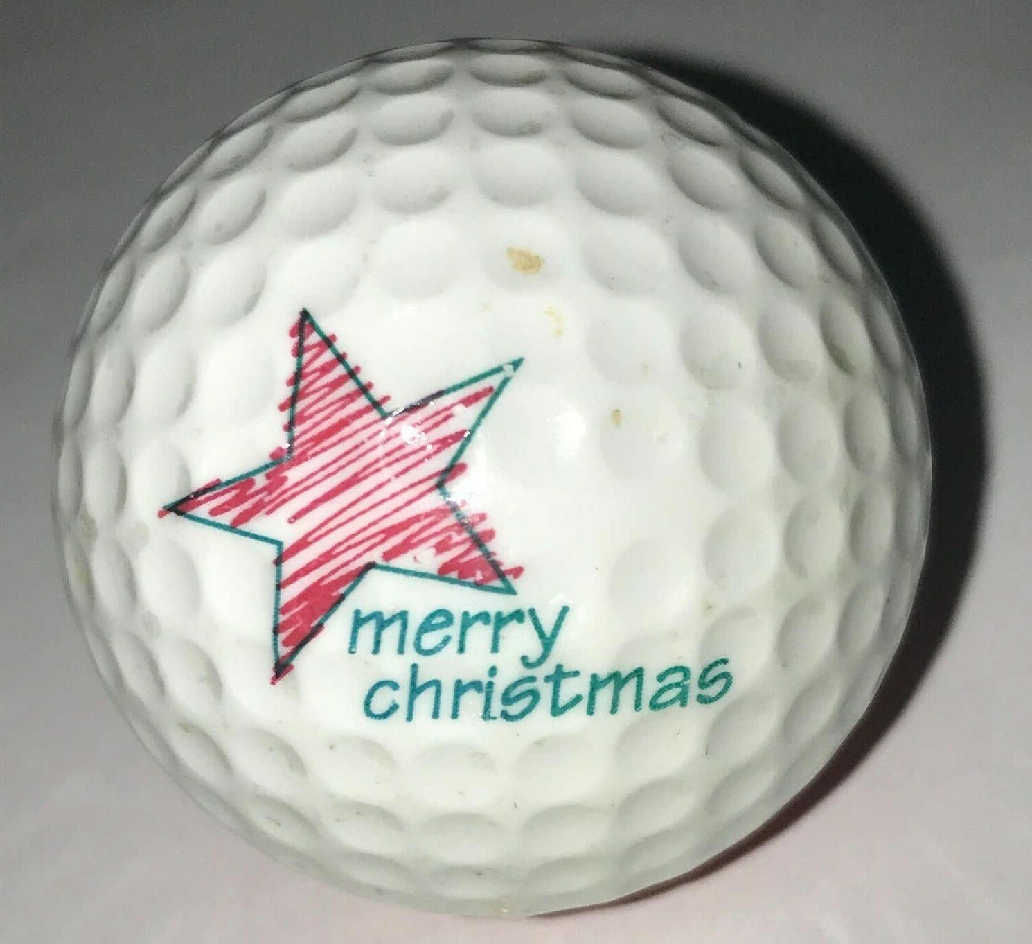 【未使用品】PING GOLFBALL merry Christmas Ping Eye 2 Red White Two Tone Merry Christmas Star Golf Ball