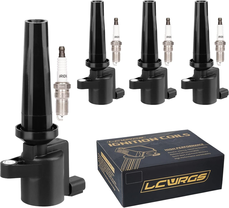 Set of 4 Ignition Coil Pack Spark Plugs for Ford Fusion Escape C-Max Transit