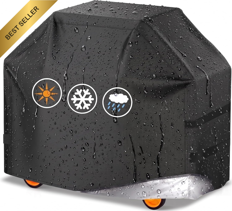 Grill Cover, 420D Oxford Waterproof BBQ Grill Cover, UV Resistant Rip Proof All
