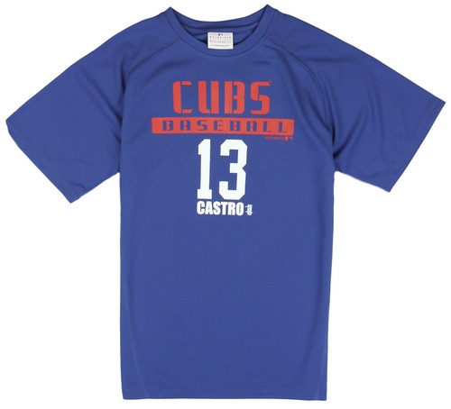 Бейсбольная рубашка MLB Kids/Youth Chicago Cubs Starlin Castro # 13 — синяя