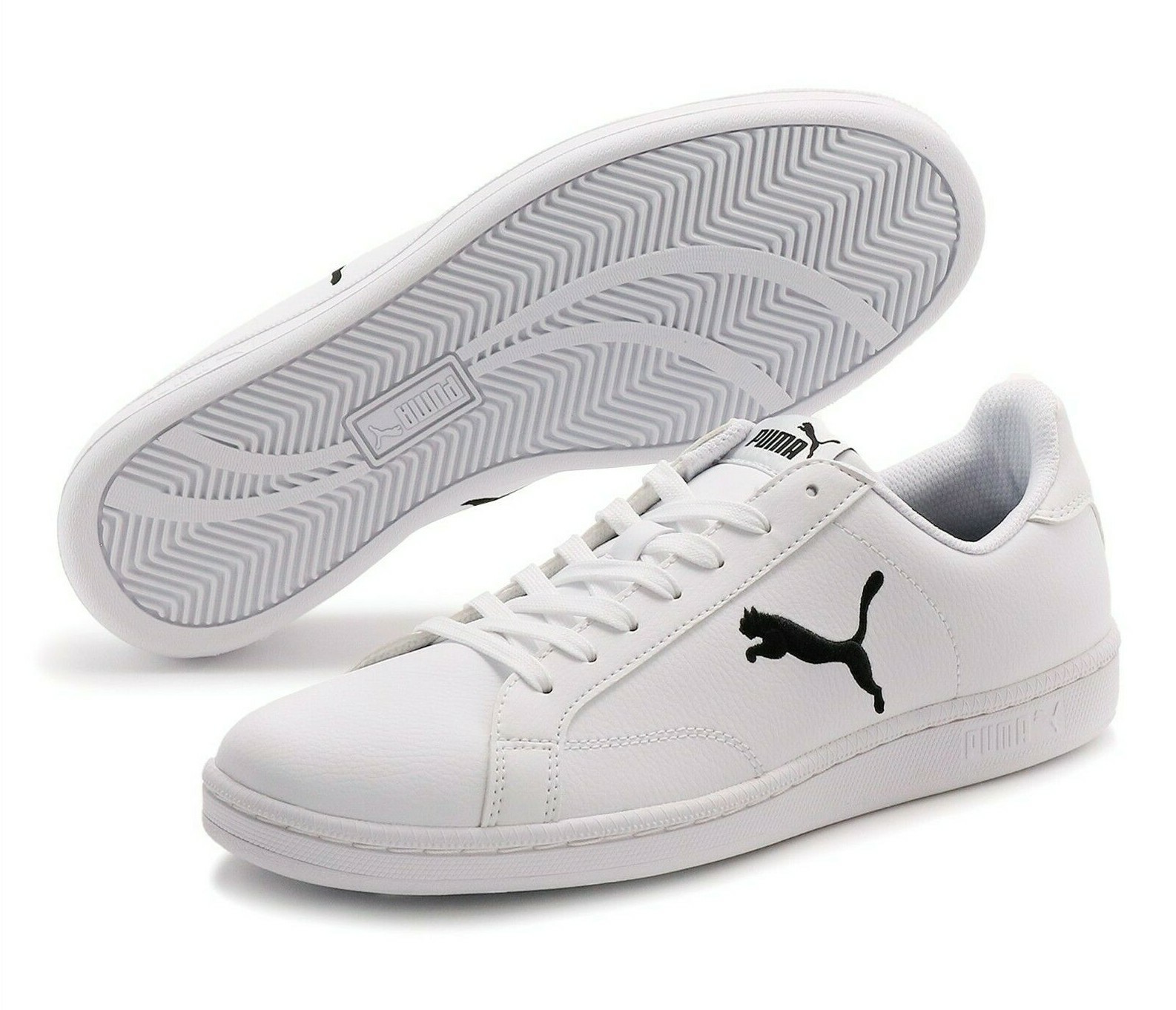 PUMA Smash Cat L 362945 03 Puma White Puma Black | eBay PUMA Smash Cat L 362945 03 Puma White Puma Black | eBay