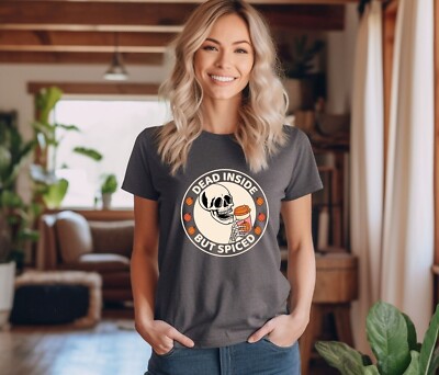 Unisex Dead Inside But Spiced Shirt & Sweatshirt- Spooky Shirt, Funny Halloween