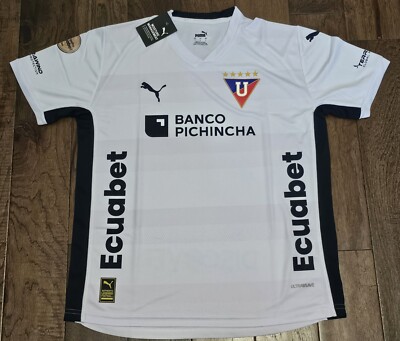 Ecuador LDU White Soccer Jersey Liga De Quito 2024 Liga Pro