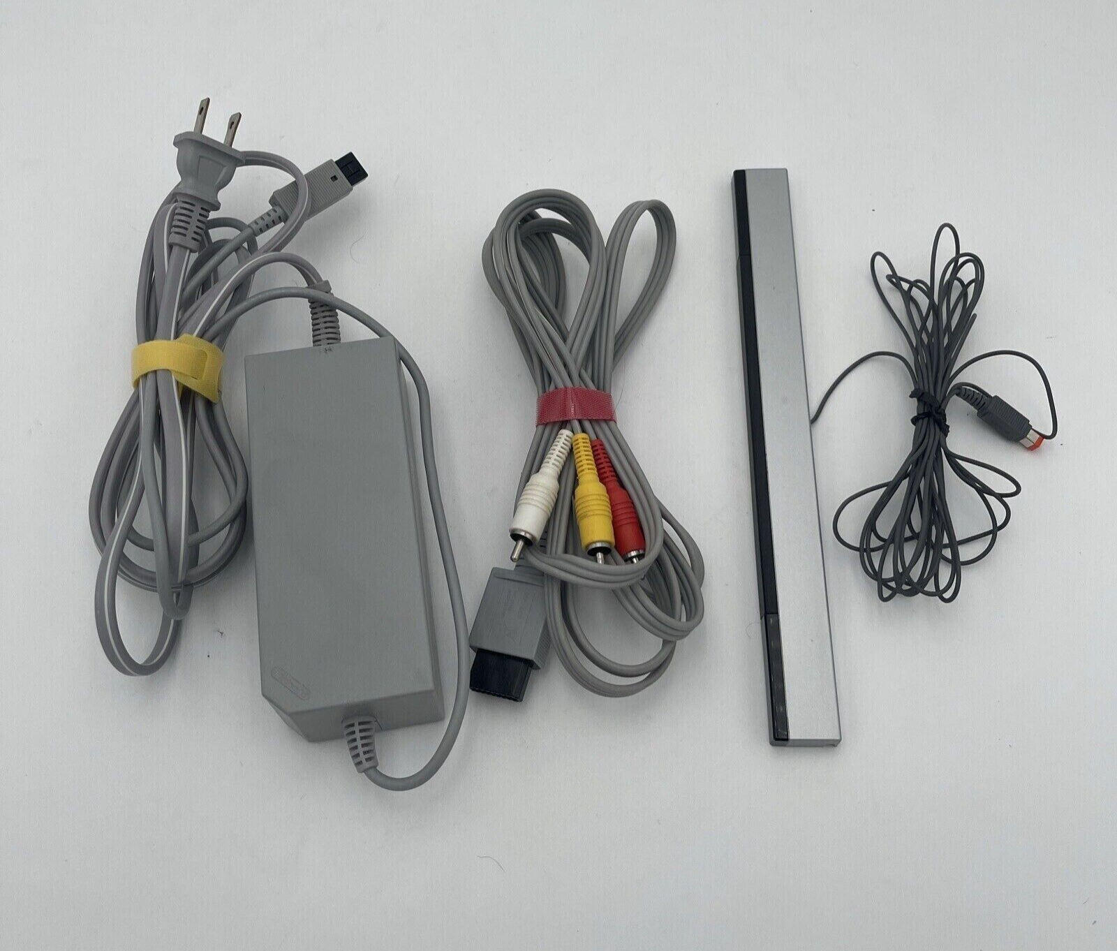 OEM Nintendo Wii Power Supply Ac Adapter + Wired Sensor Bar+ AV Cables FAST SHIP