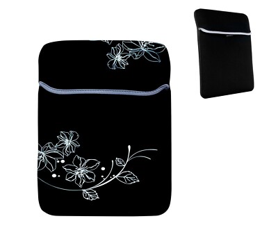 UNYKA - Funda de neopreno netbook o tablet hasta 10.6" color negro reversible