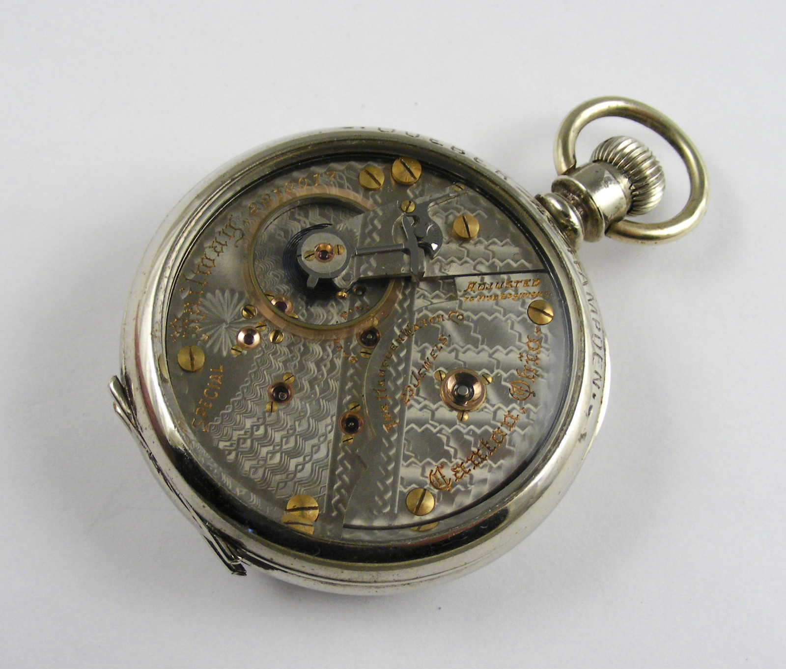 Hampden 18 Size Gents 23 Jewel Special Railway W/Hampden Display Case