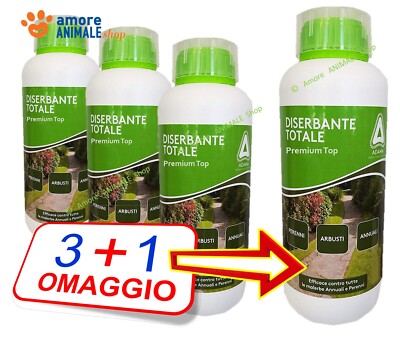 Adama Diserbante Totale 500 ml → 1 // 3+1 omaggio - Erbicida Glifosate Sistemico
