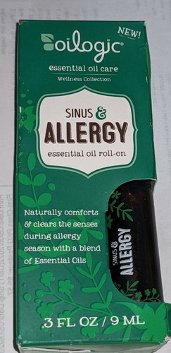 Ogic Essential Oil Care Sinus & Allergy Essential Oil Roll-on 3 Fl Oz. *new*
