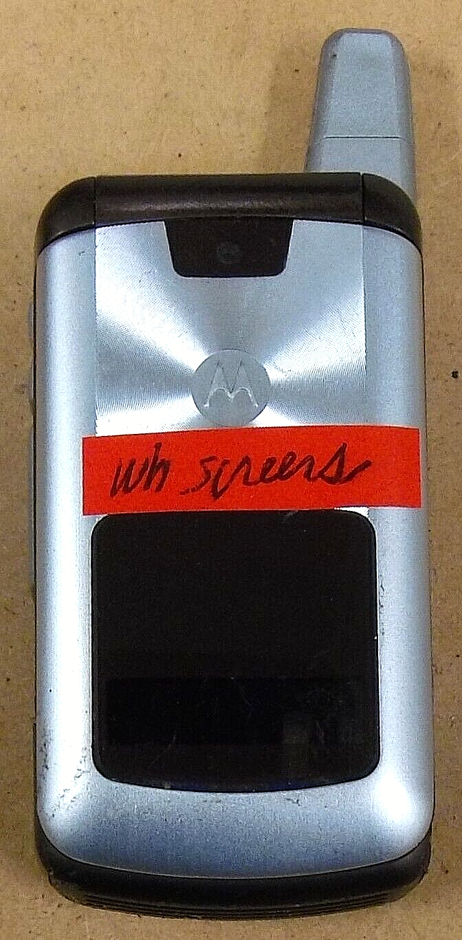 Motorola i series i776 - Silver and Brown ( Boost Mobile ) Cellular Flip Phone