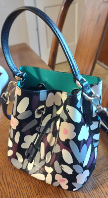 KATE SPADE Eva fete Floral Small Bucket Bag EUC eBay