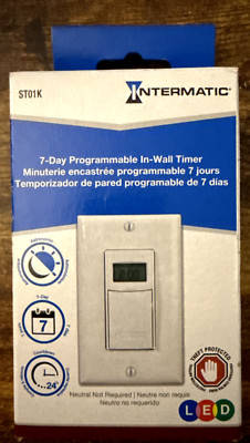 ST01K 7-Day Programable In-Wall Timer
