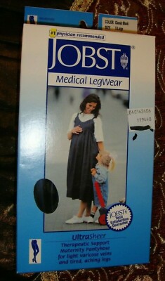 Jobst Women's Compression Maternity Pantyhose Stockings 15-20mmhg XL Black   508