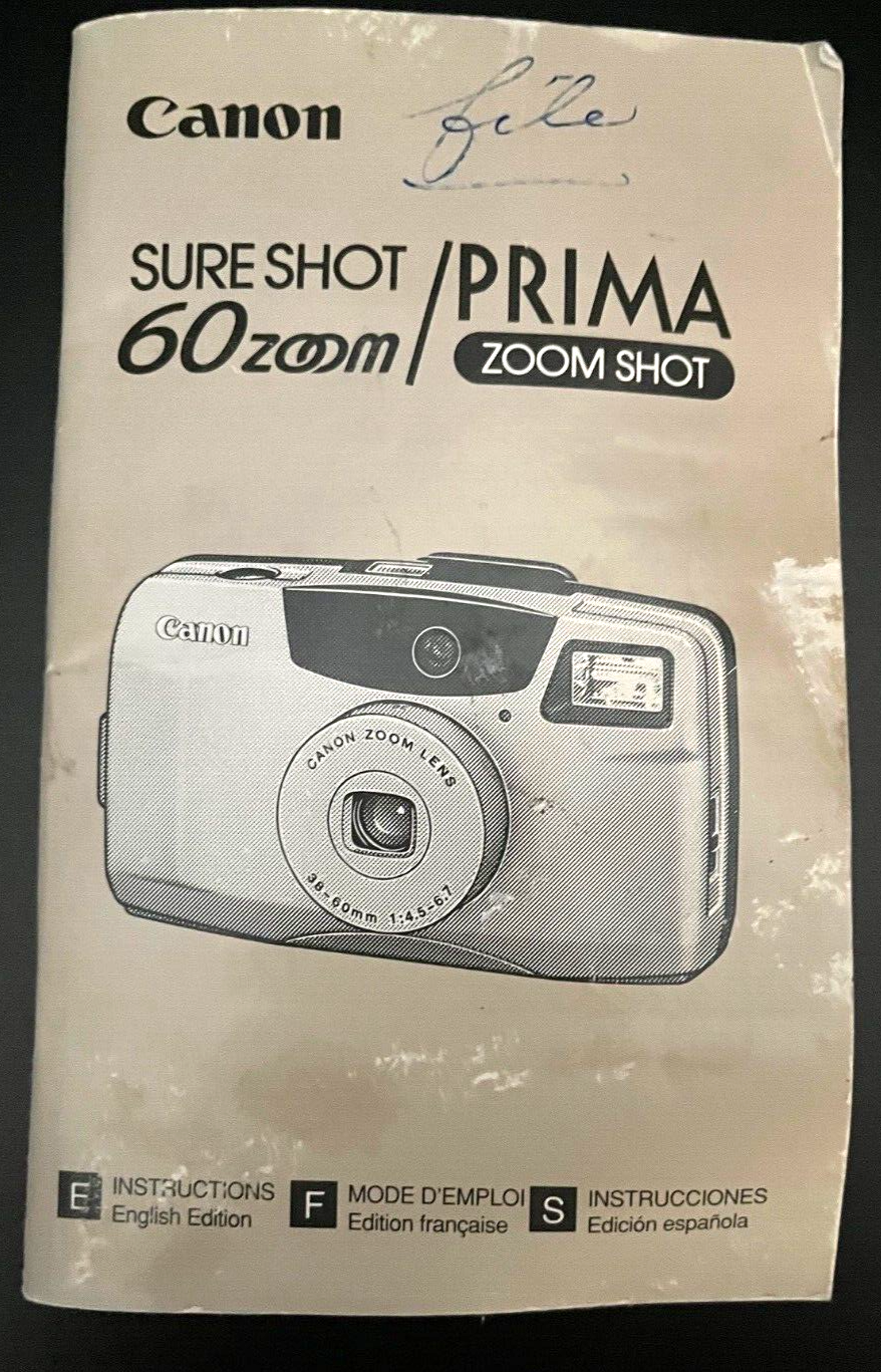 Canon・SURE SHOT60zoom✨PRIMA.ZOOM SHOT✨ Canon Prima Zoom Shot Date + Pictures May 2021 - YouTube