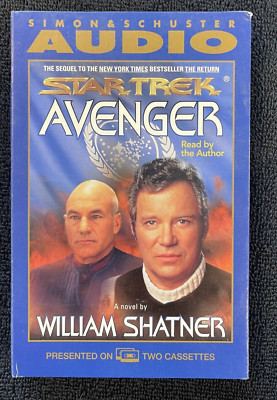 STAR TREK AVENGER by William Shatner (2 Cassettes, 1997) Read by the Author