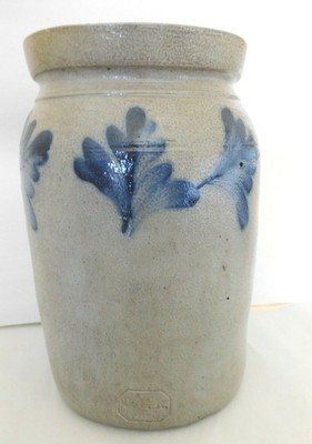 Download Fine Art Ceramics Art Collectibles Vintage Studio Stoneware Pottery Jar W Blue Glaze Decoration Signed
