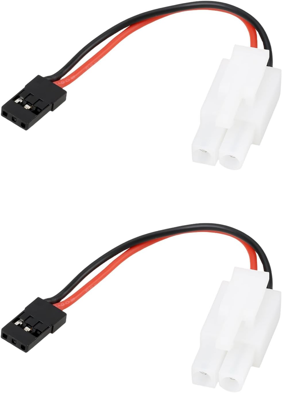 2 Pack Compatible with JR Male to Compatible with Ta-Miya Female Adapter Cable 2