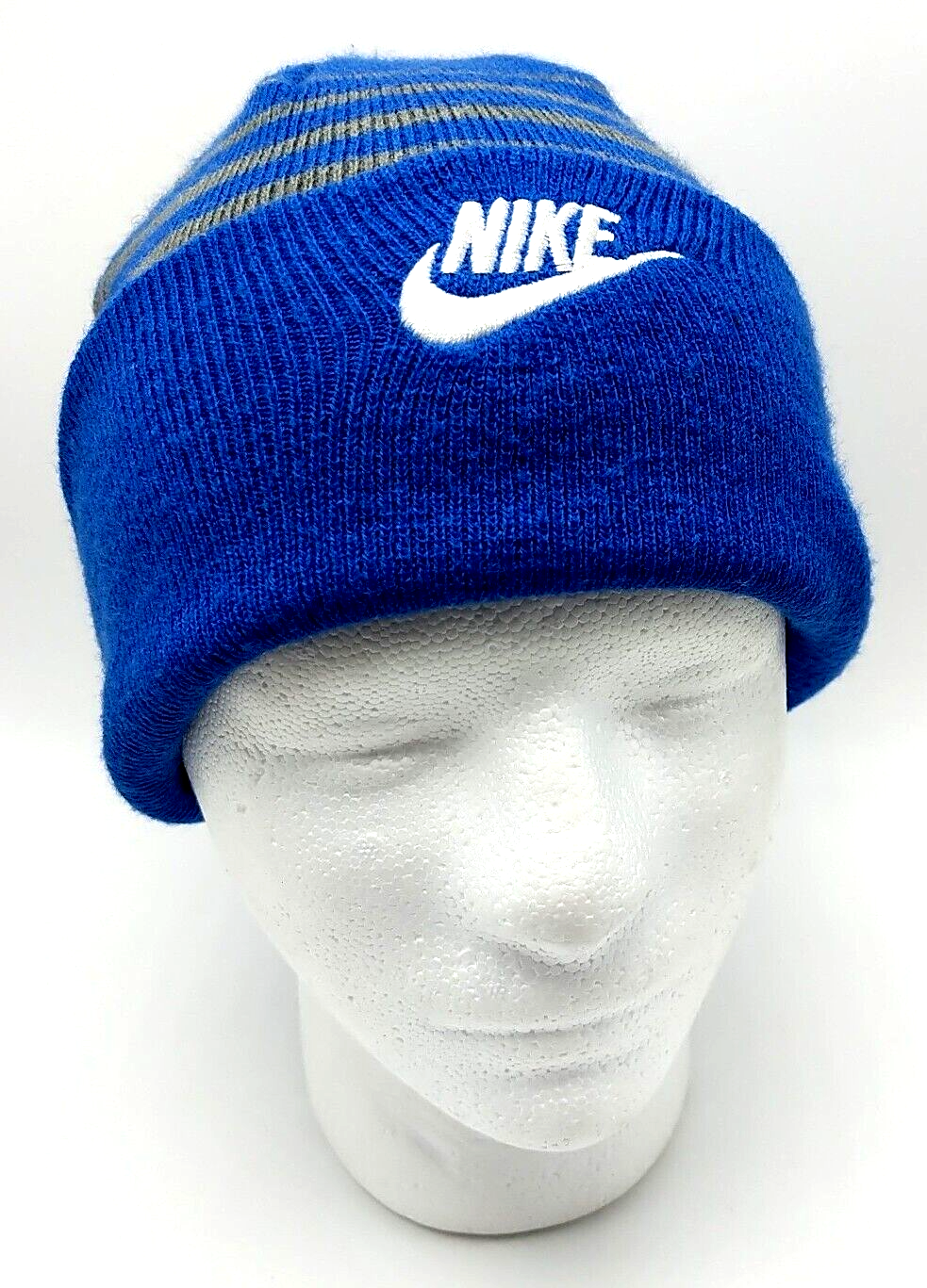 Stripe Beanie (Blue/White) – YARDSALE