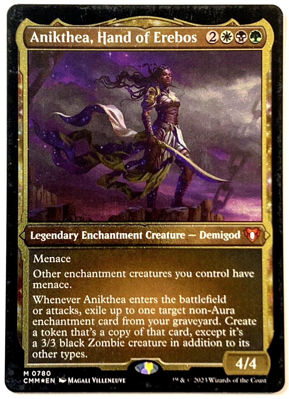 MTG Anikthea, Hand of Erebos *FOIL ETCHED THICK CARD* Commander