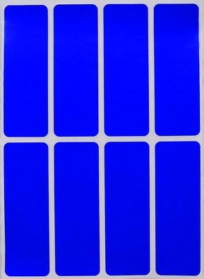 Rectangle Colored Coding Stickers 1 x 3 Inch Writable Labels In 15 Colors 