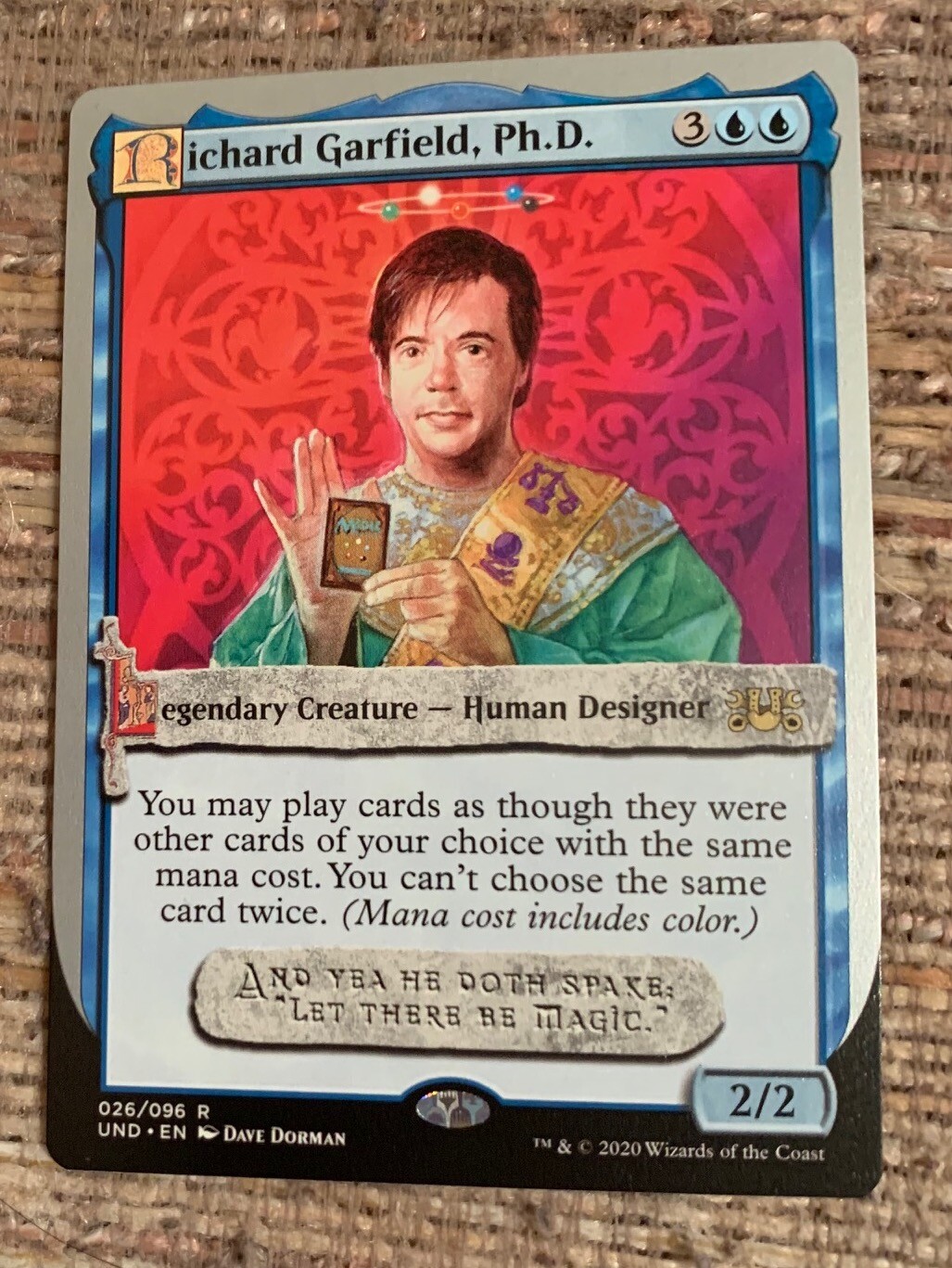 Richard Garfield, Ph.D. - MTG Magic Card - Unsanctioned UND Richard Garfield, Ph.D. - MTG Magic Card - Unsanctioned UND