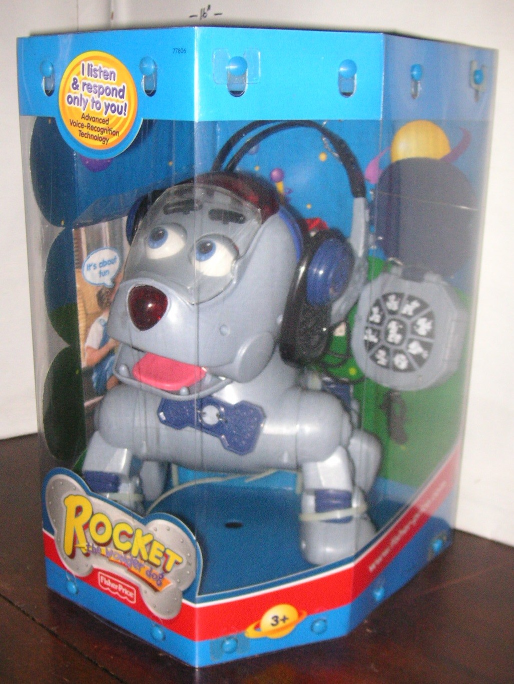 Fisher Price Rocket the Wonder Dog Robotic Pet Silver eBay