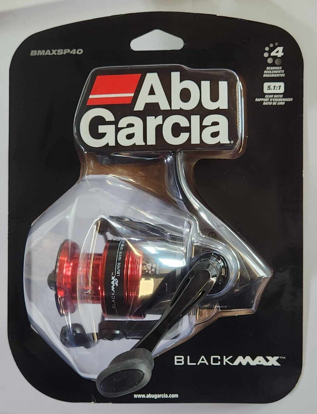 Abu Garcia Black Max 4 Bearings Fishing Reel 5.1:1 Gear