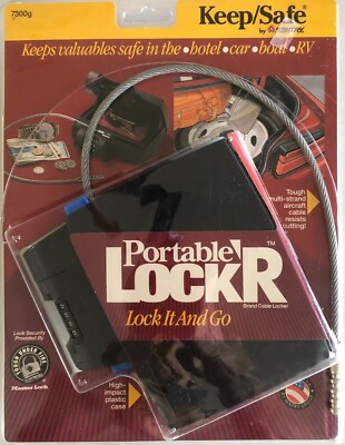 Portable Locker keep/safe lock and go by Sentry has Cable great for travel NEW  