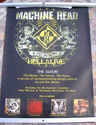 MACHINE HEAD Hellalive/STONE SOUR Bother 2003 promo poster 28 x 20  original
