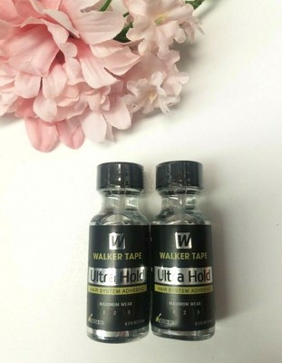 Walker Tape Ultra Hold Lace Wig Adhesive Glue 0.5 oz w/ Brush (2PACK)