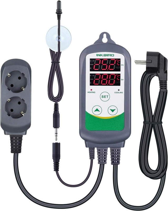 Digitale Aquarium Temperaturregler Itc-308s Thermostate Wasserdichte Gummi Sonde