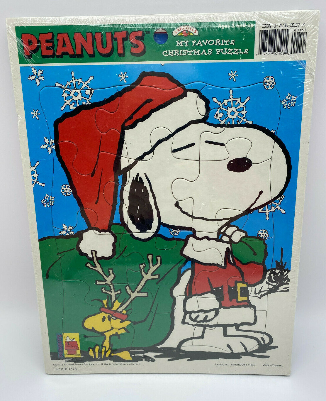 3-Piece Set Christmas Snoopy & Woodstock Peanuts 50th Anniversary