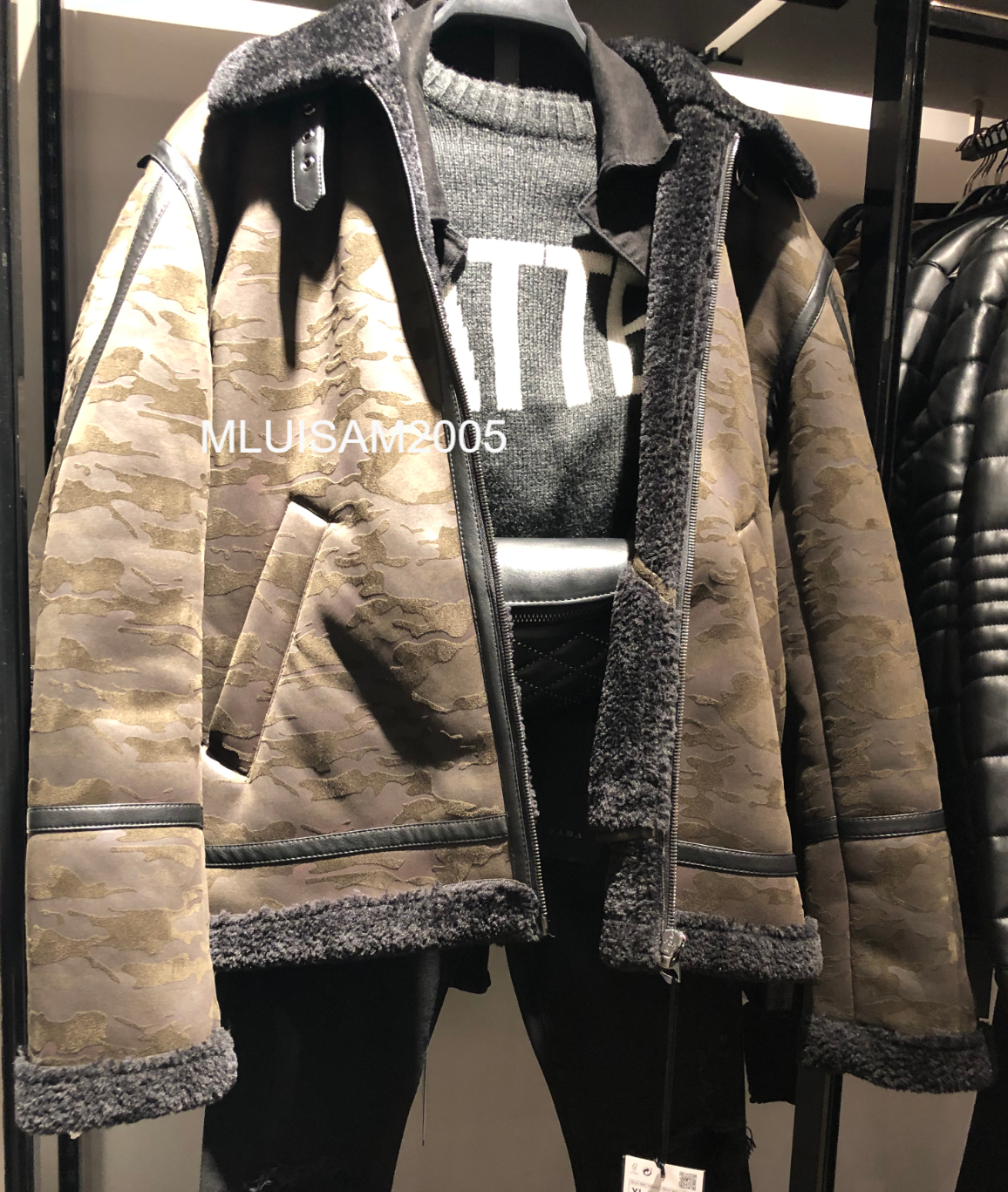 ZARA MAN AVIATOR CAMOUFLAGE DOUBLE SIDED JACKETS