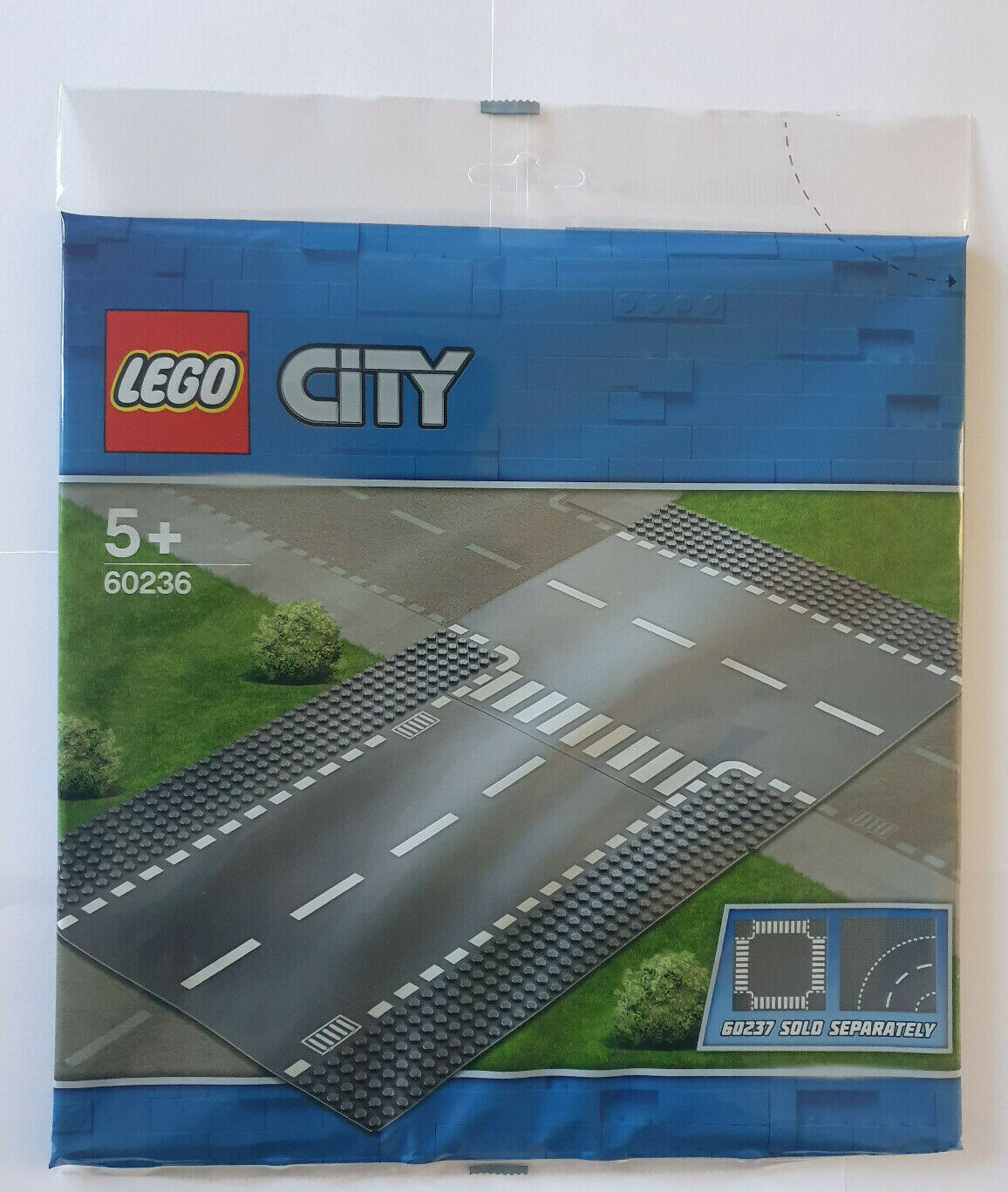 LEGO - CITY - Straßenplatten - Gerade und T-Kreuzung - 60236 - NEU OVP
