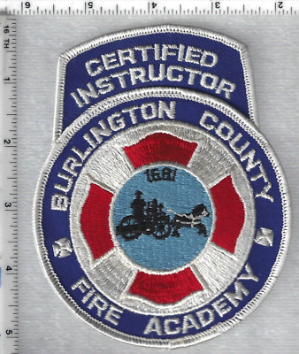 Burlington County Fire Academy (New Jersey) Certified Instructor Shoulder Patch