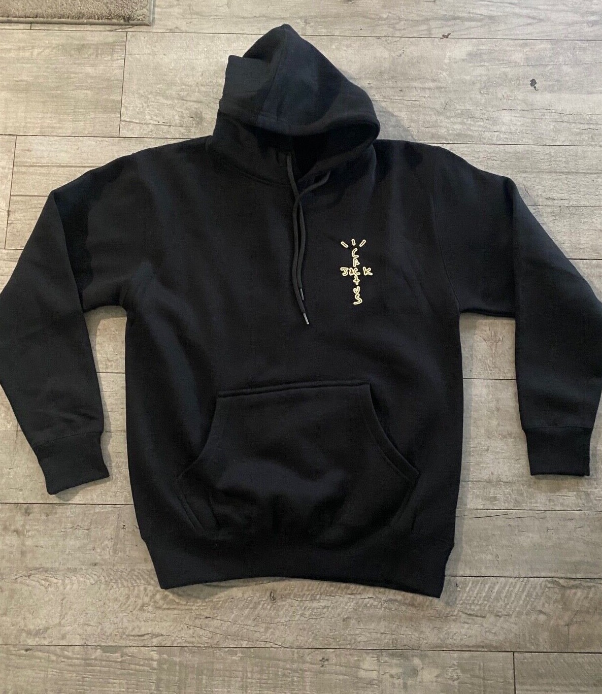 Cactus Jack BLACK Hoodie Back Print / Travis Scott Record