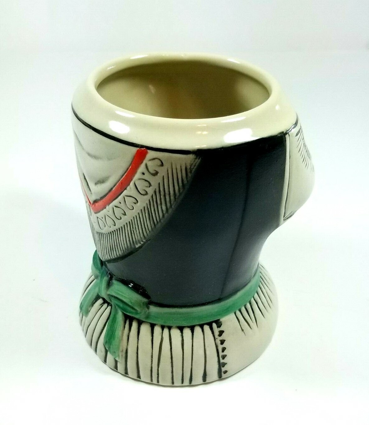 Vintage Beer Mug Steins Beer Womens Maid Costume Germany Drink Glazed Mug