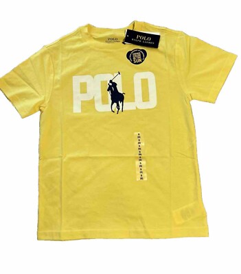 Polo Ralph Lauren Short Sleeve Color Changing Logo Jersey T-Shirt Big Boys S 8