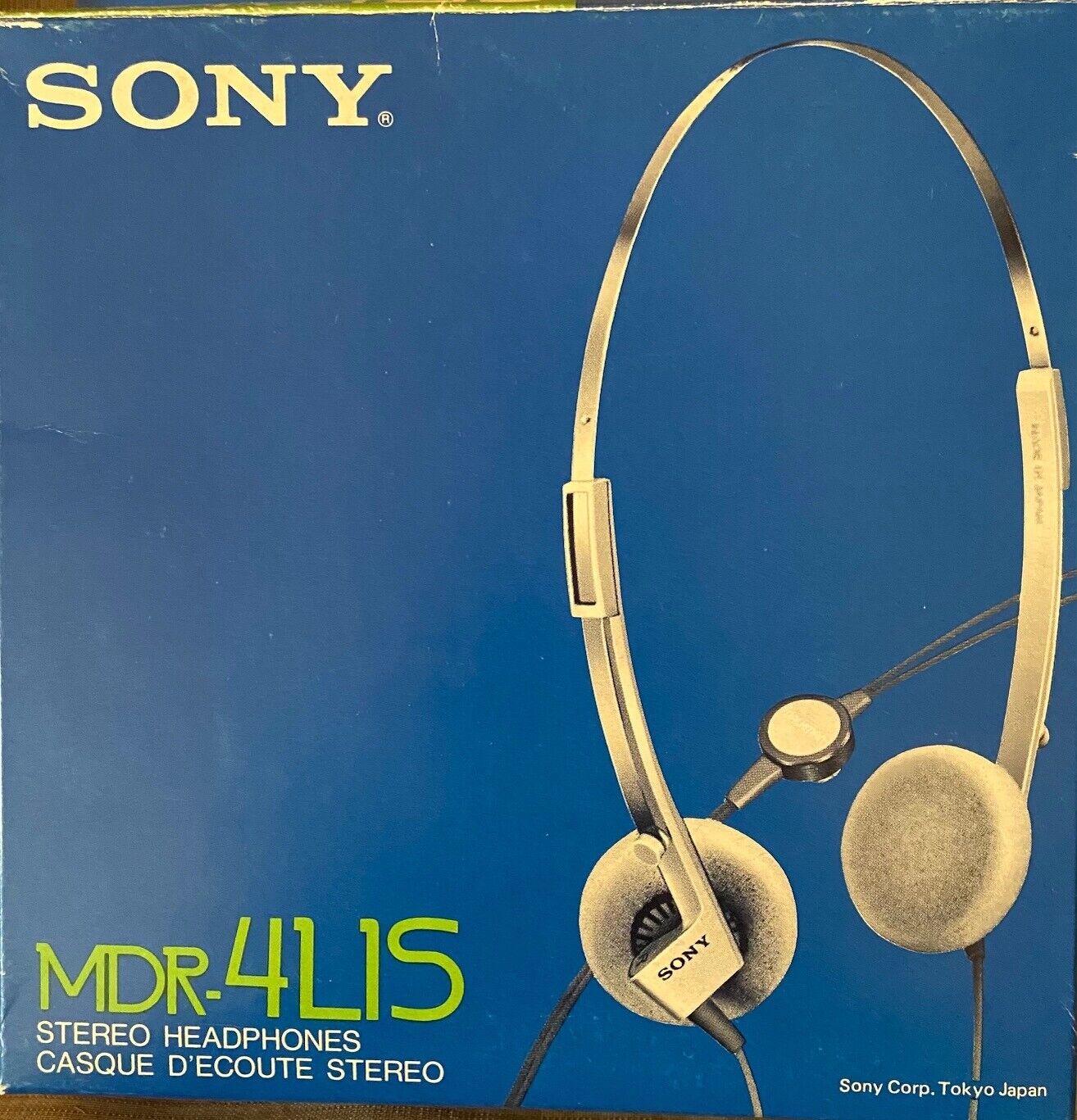Sony MDR-4L1S Stereo Headphones , Vintage, Collectible, 1981 Sony MDR-4L1S Stereo Headphones , Vintage, Collectible, 1981