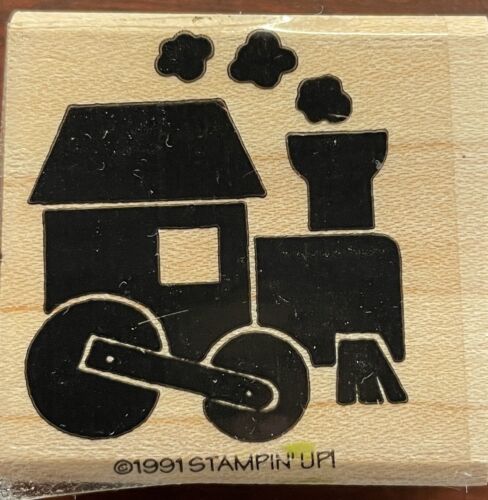 In' Up Wood Mounted Rubber Stamp - Choo Choo Train