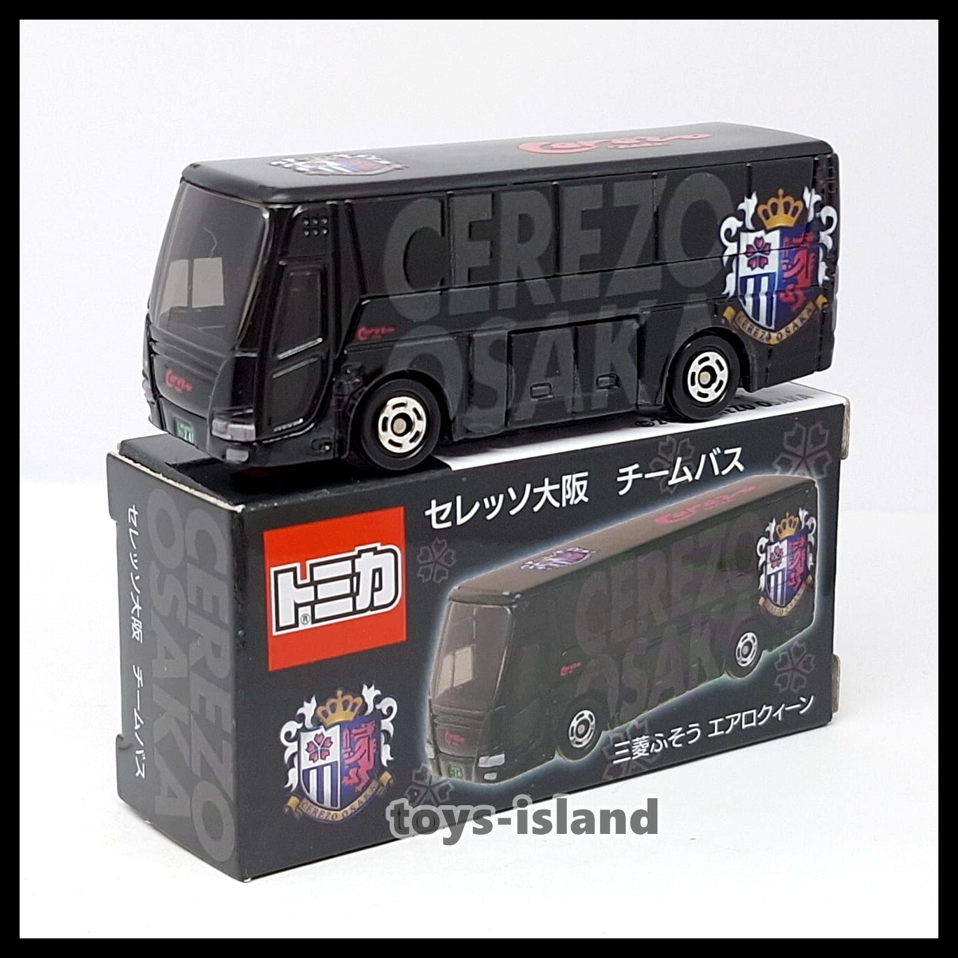 TOMICA Cerezo Osaka Mitsubishi Fuso Aero Queen Bus 1/156 TOMY 2024