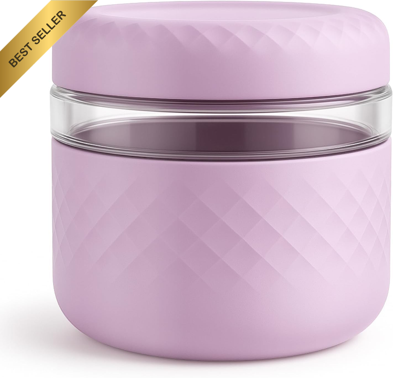24 Oz / 710Ml Glass Food Storage Container with Lids - 1 Pack, Airtight & Leakpr