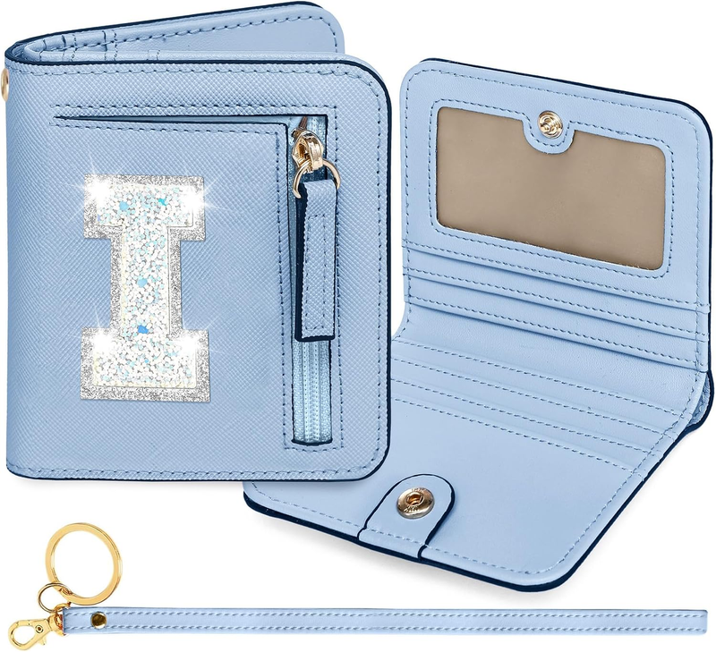 Initial RFID Wallet Small Monogrammed Letter Birthday Christmas Gifts for Pretee