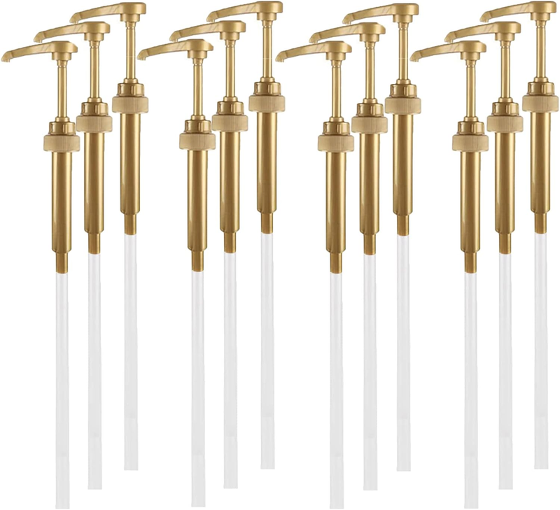 12PCS Syrup Pump Suitable for 750Ml Bottles，Coffee Syrup D