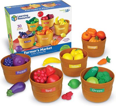 Farmer S Market Color Sorting Set - 30 Pieces Age 18+ Months Toddler Learning To